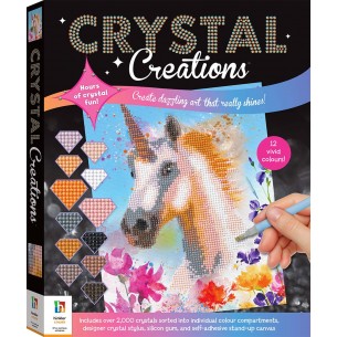 Crystal Creations: Unicorn 3000 crystals Hinkler 230 x 290 x 28mm