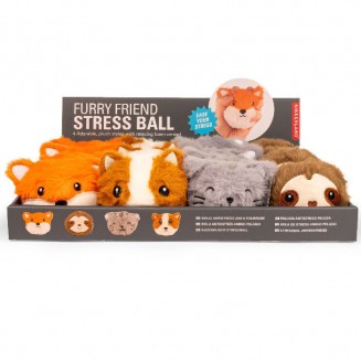 Μπαλάκι Kikkerland Χνουδωτό Antistress Furry Friends