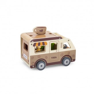 Viga Toys Παιχνίδι Μινιατούρα Ξύλινη Καφέ 44689