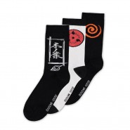 Naruto Shippuden -Αντρικές Αθλητικές κάλτσες 3 ζευγάρια - 39/42