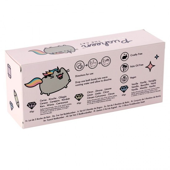 Set of 3 Pusheen Bath Bombs
