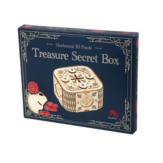 Mathv Παιχνίδι Κατασκευών Ξύλινo 3D Treasure Secter Box