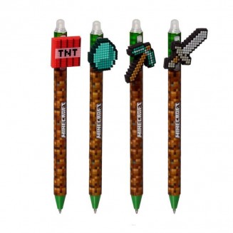 Minecraft Στυλό Ballpoint 1.5mm με Πολύχρωμο Μελάνι (Αποστολή ανάλογα με την διαθεσιμότητα)