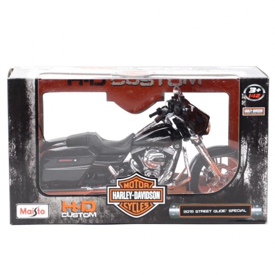 Maisto Harley-Davidson Street Glide Special Φιγούρα Μοντελισμού Μηχανή Μαύρη σε Κλίμακα 1:12 32328