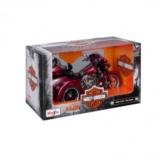Maisto Harley Davidson Cvo Tri Glide 2021 1:12 Κόκκινη Μηχανή