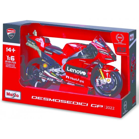 Maisto Ducati Φιγούρα Μοντελισμού Κόκκινη σε Κλίμακα 1:6
