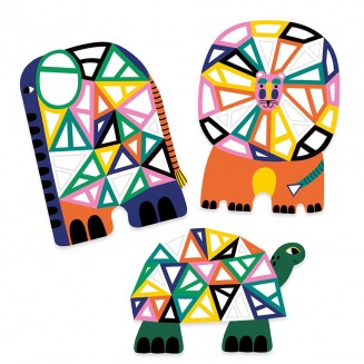 Μωσαϊκό με επαναχρησιμοποιούμενα αυτοκόλλητα 