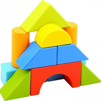 Παιχνίδι Στοίβαξης Παιχνίδι Λογικής με Τουβλάκια από Ξύλο για 12+ Μηνών TL386 Tooky Toys