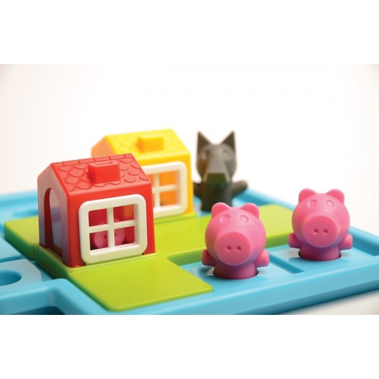 Επιτραπέζιο Παιχνίδι Three Little Piggies για 1 Παίκτη 3+ Ετών SG023 (EN) Smart Games